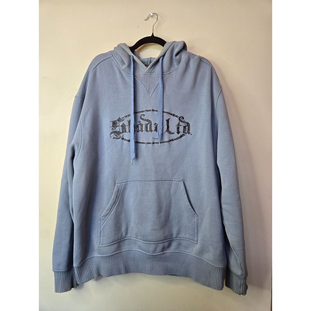 Vintage Shady LTD Grunge Blue Hoodie Mens Large Eminem Y2K Sweatshirt